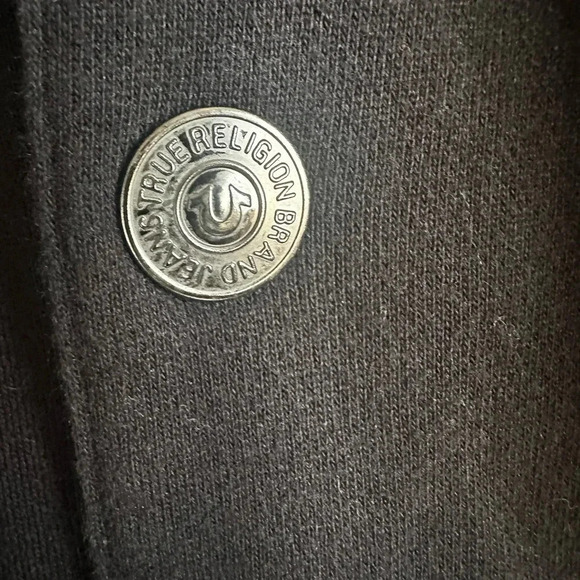 True Religion Logo Hooded Cotton Varsity Jacket. Size XL - Picture 8 of 11